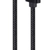 Cablexpert Cotton Braided 8-Pin Charging Cable 1.8m Black