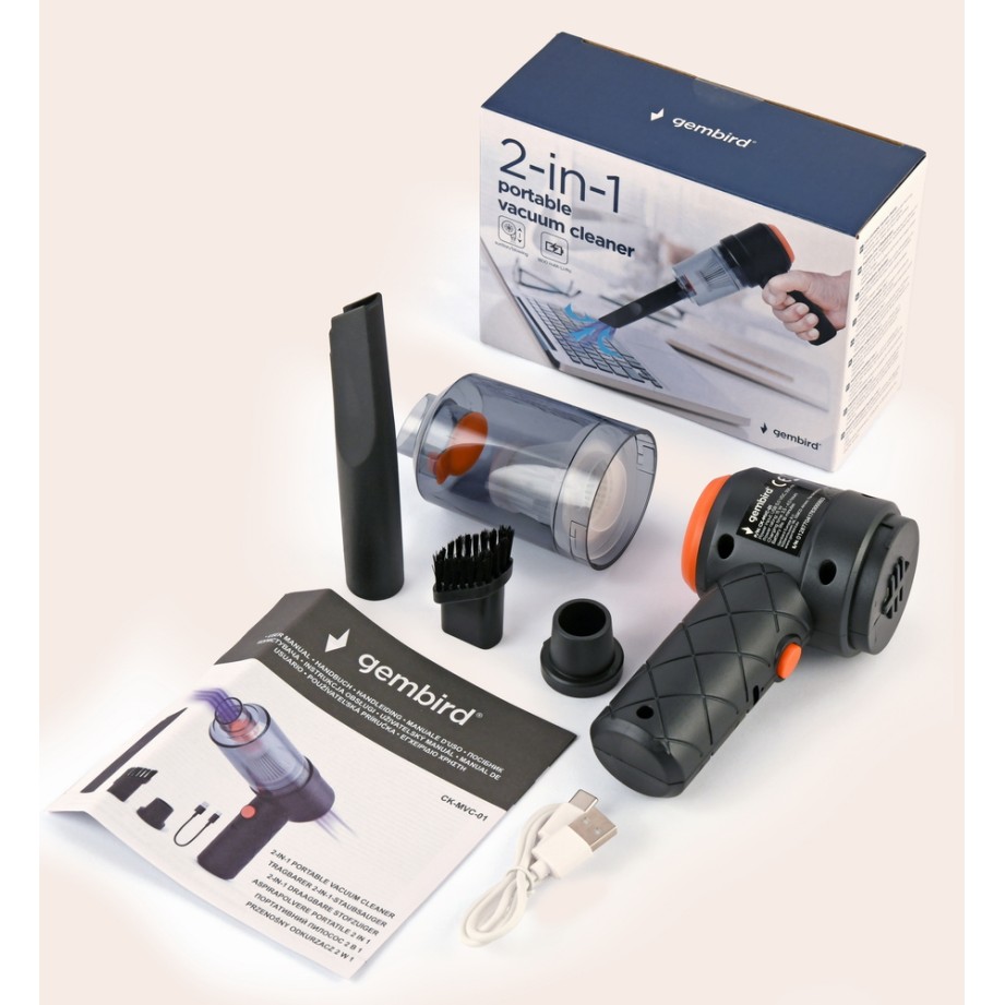 Gembird 2-in-1 Portable Vacuum Cleaner