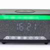 Gembird Digital Alarm Clock with Speaker & Wireless Charging Black