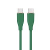 Cablexpert Premium Silicon USB Type-C PD Cable 1.5m Green