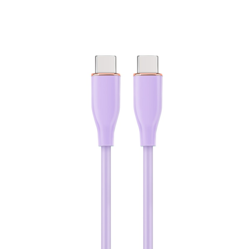 Cablexpert Premium Silicon USB Type-C PD Cable 1.5m Violet
