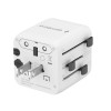 Gembird Universal Travel Power Adapter White