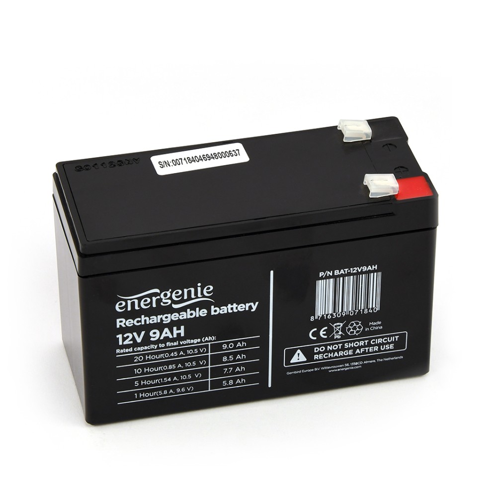 Energenie Lead Acid Battery 12V 9Ah