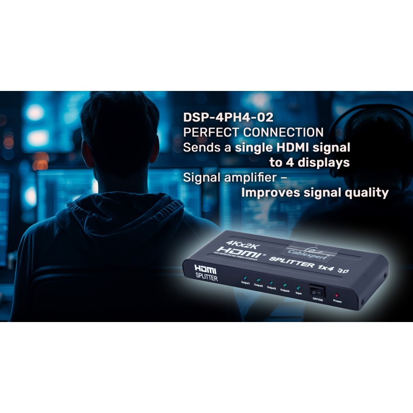 Gembird 4-Port HDMI Splitter