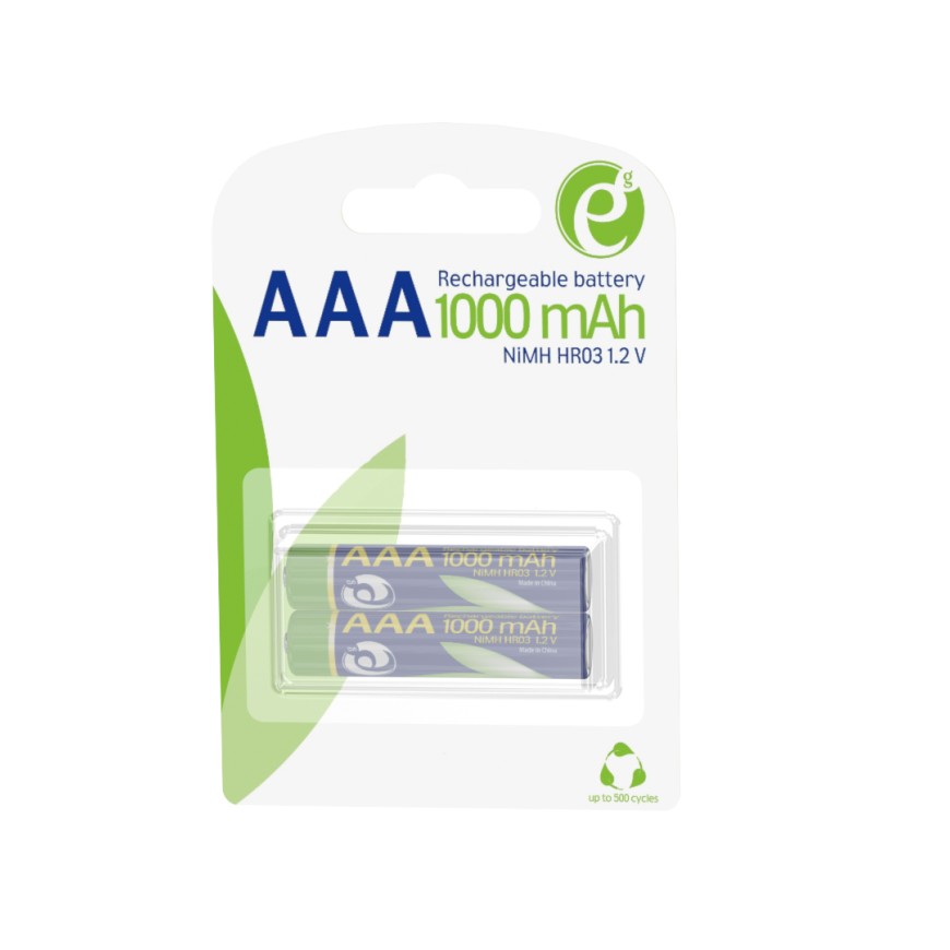 Energenie Ni-MH Rechargeable AAA Batteries (2pcs Blister Pack)