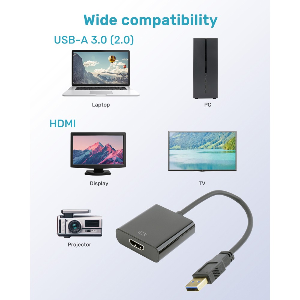 Gembird USB to HDMI Display Adapter